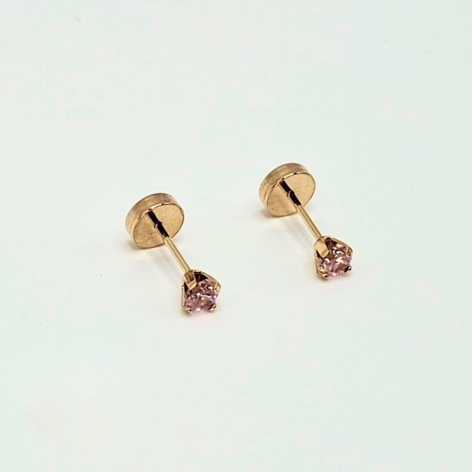 AROS ABRIDORES PARA BEBÉ Y NIÑA, MODELO GRIFA M ROSA, ORO 18K - 1