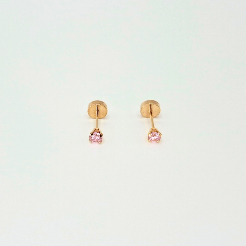 AROS ABRIDORES PARA BEBÉ Y NIÑA, MODELO GRIFA M ROSA, ORO 18K - 2