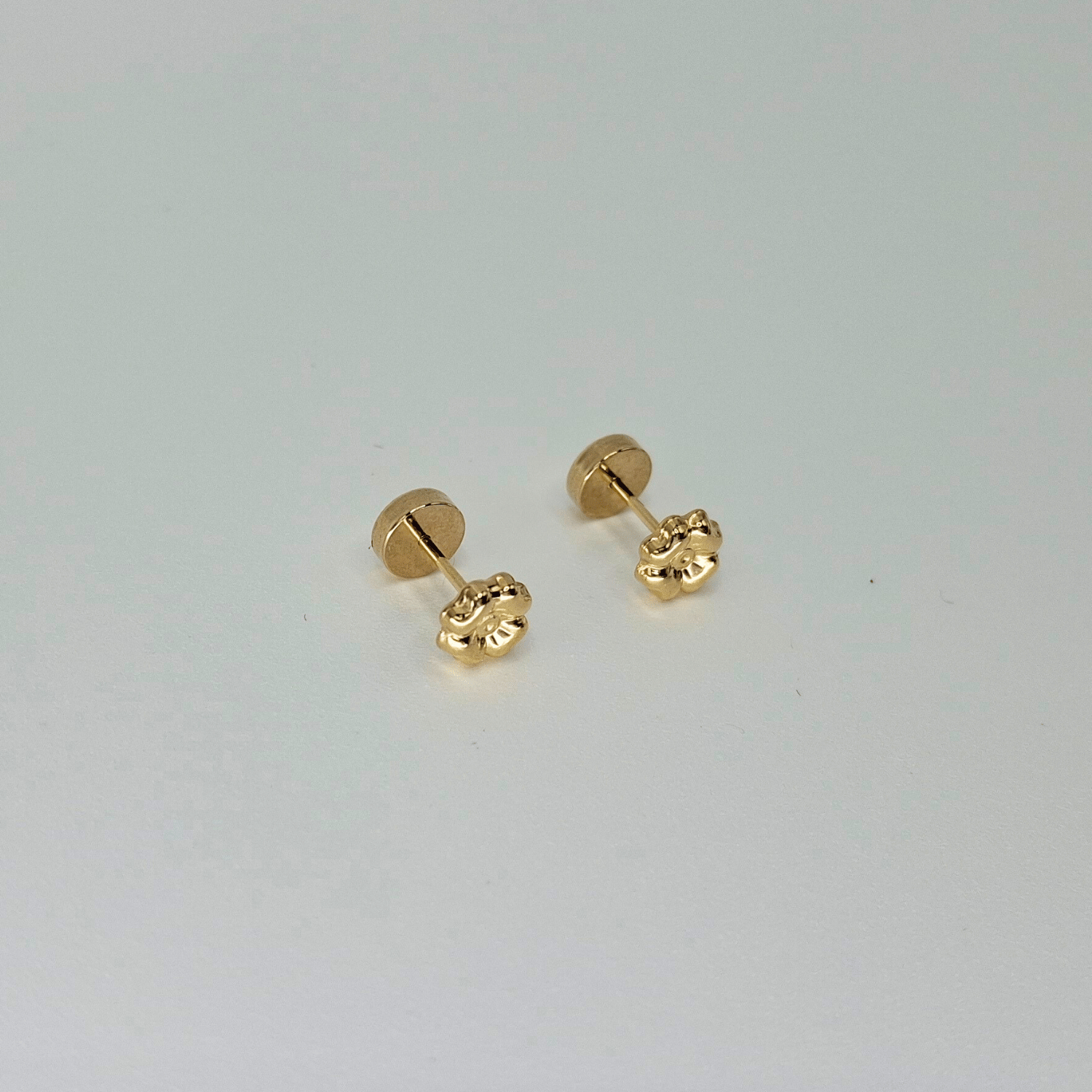 AROS ABRIDORES PARA BEBÉ Y NIÑA, MODELO TREBOL ORO 18K - 5