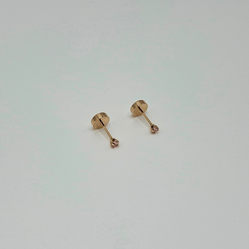 AROS ABRIDORES PARA BEBÉ Y NIÑA, MODELO GRIFA P ROSA, ORO 18K - 5