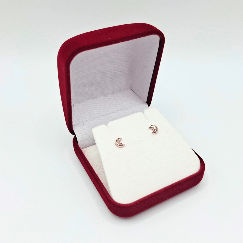 AROS ABRIDORES PARA BEBÉ  Y NIÑA DE ORO 14K MODELO LUNA. - 4
