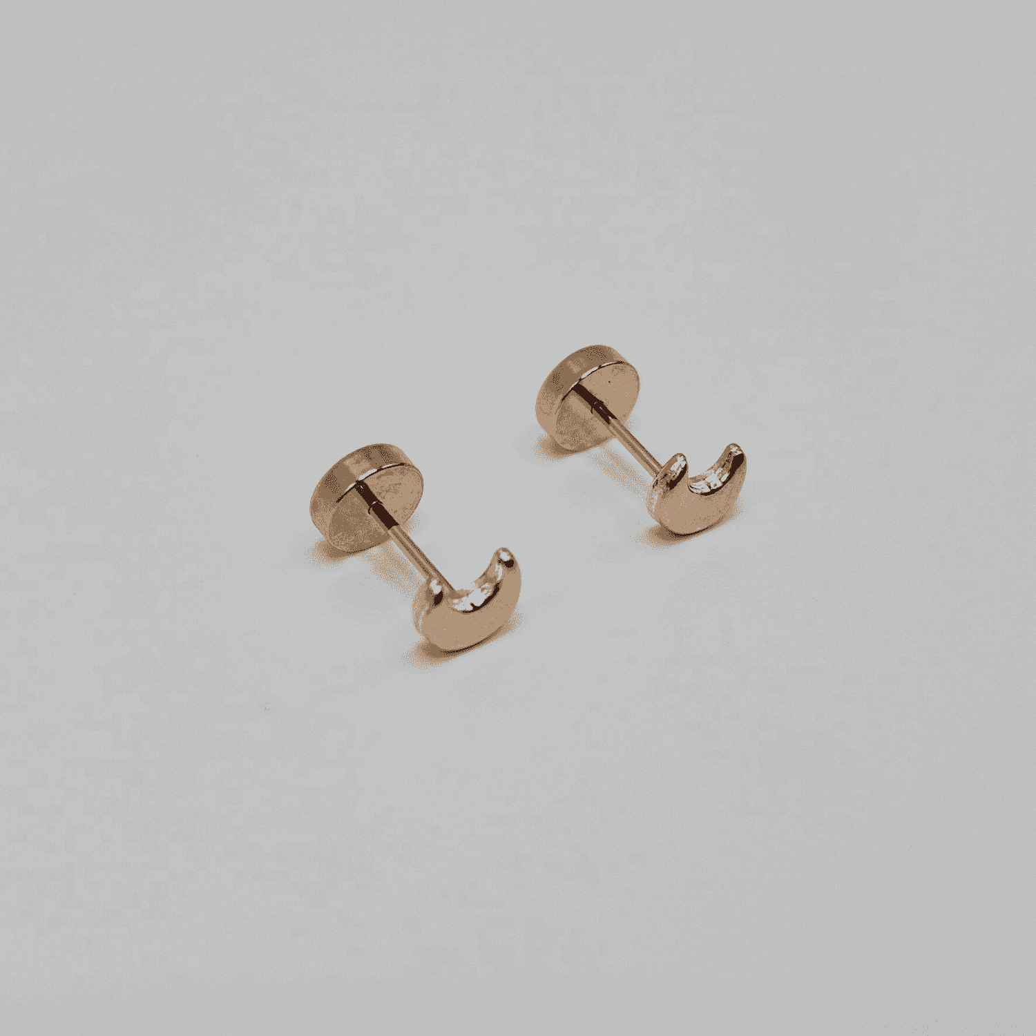 AROS ABRIDORES PARA BEBÉ  Y NIÑA DE ORO 14K MODELO LUNA. - 5