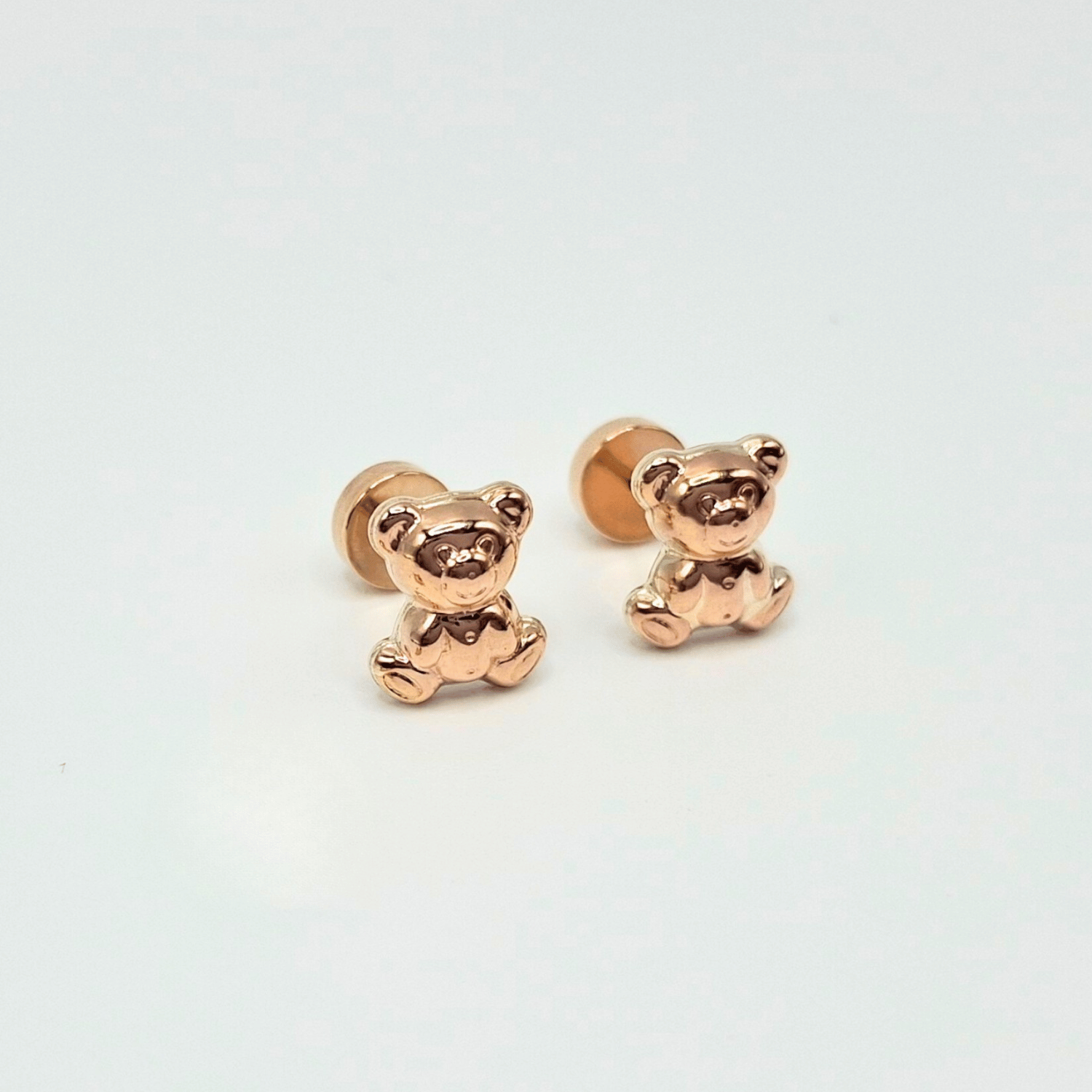AROS ABRIDORES PARA BEBÉ  Y NIÑA DE ORO 14K MODELO OSO. - 1
