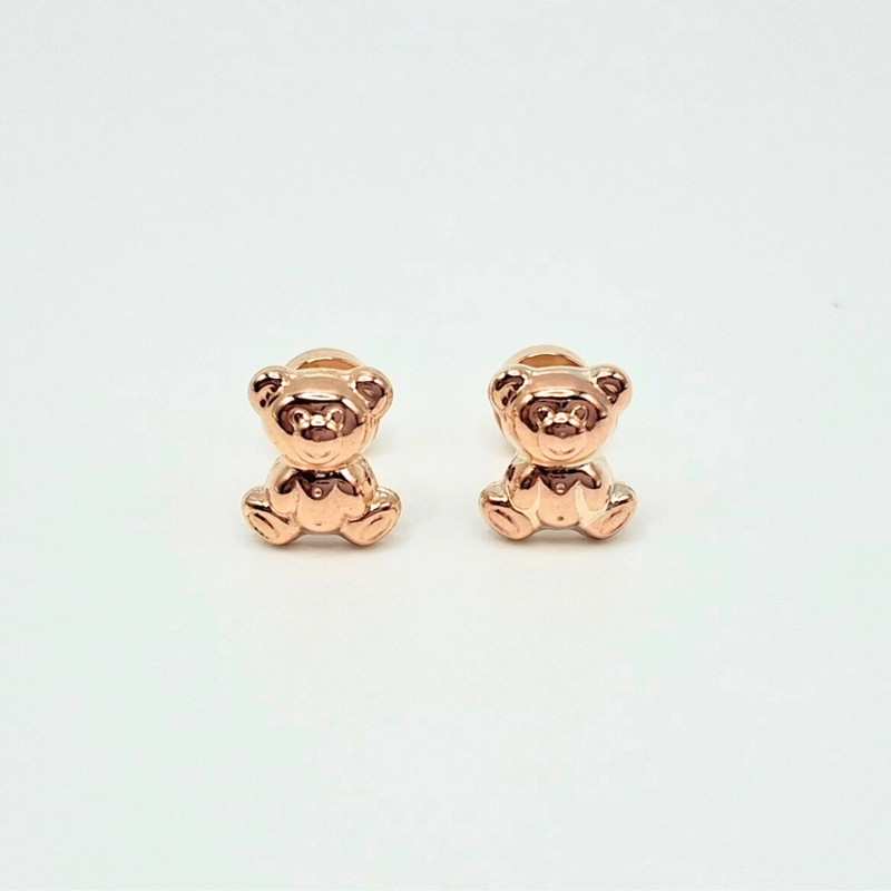 AROS ABRIDORES PARA BEBÉ  Y NIÑA DE ORO 14K MODELO OSO. - 2