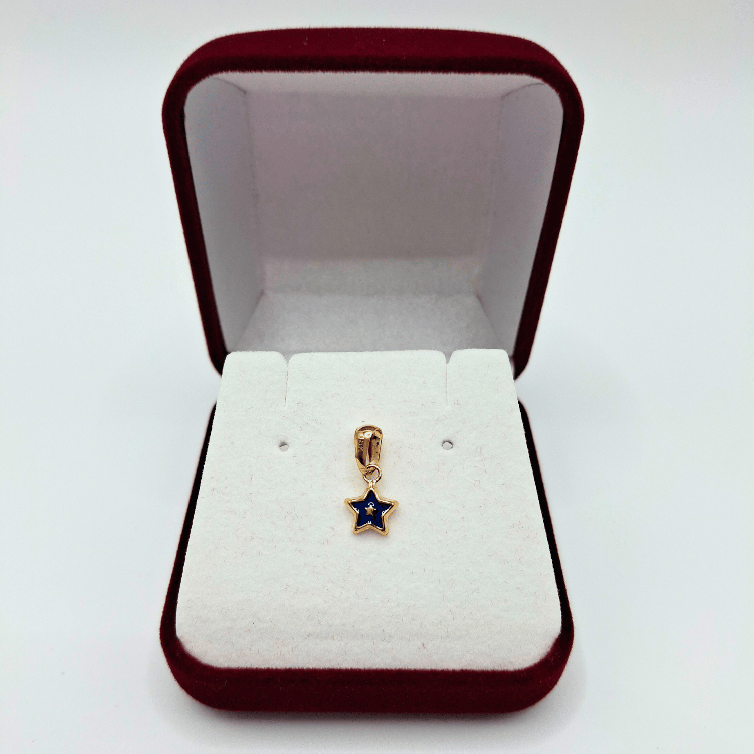 COLGANTE ESTRELLA PEQUEÑA AZUL DE ORO 18K - 3