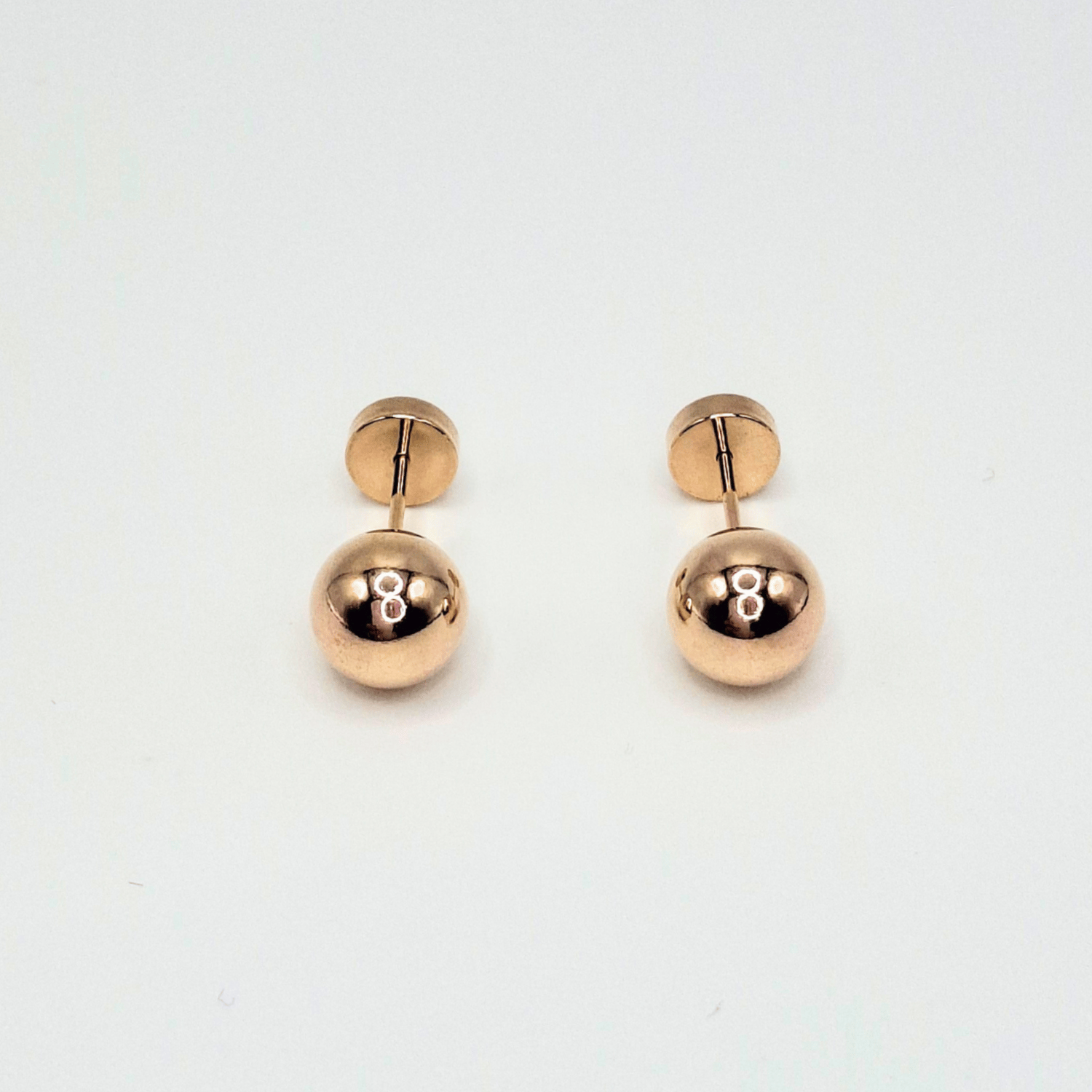 AROS ABRIDORES PARA BEBE  LAMINADOS EN ORO 20K MODELO BOLITA 6,5MM - 1