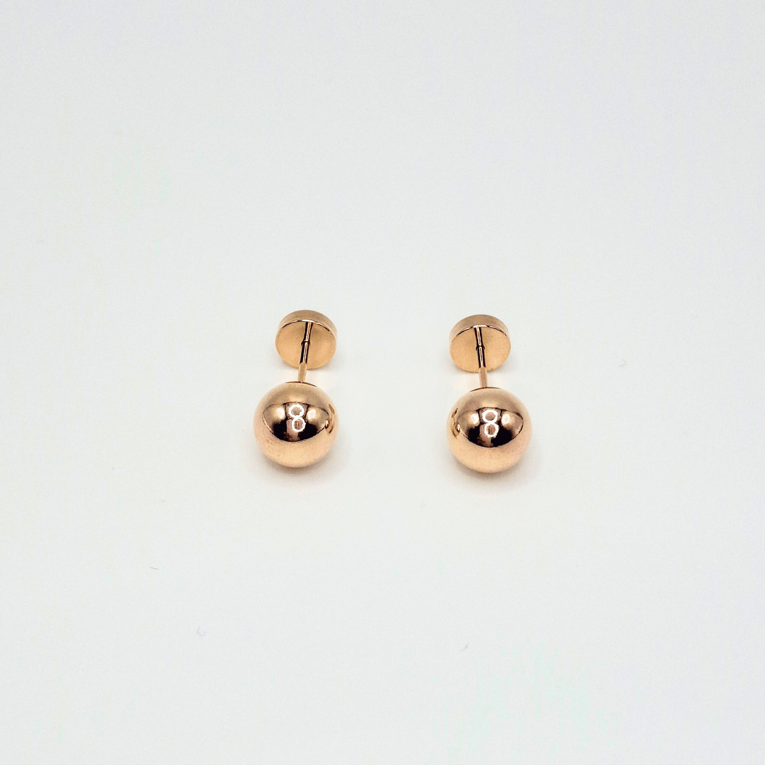 AROS ABRIDORES PARA BEBE  LAMINADOS EN ORO 20K MODELO BOLITA 6,5MM - 3