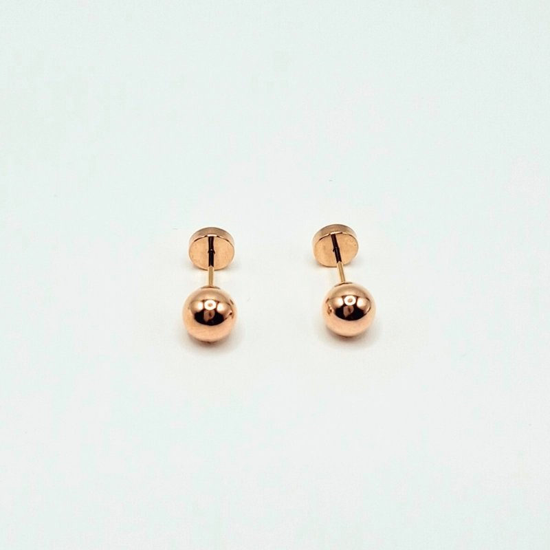 AROS ABRIDORES PARA BEBE  LAMINADOS EN ORO 20K MODELO BOLITA 5,5MM - 3