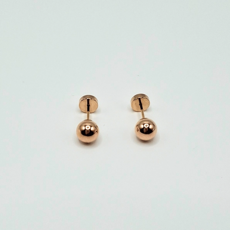 AROS ABRIDORES PARA BEBE  LAMINADOS EN ORO 20K MODELO BOLITA 5,5MM - 4