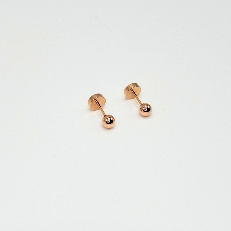 AROS ABRIDORES PARA BEBE  LAMINADOS EN ORO 20K MODELO BOLITA 3,5MM - 2