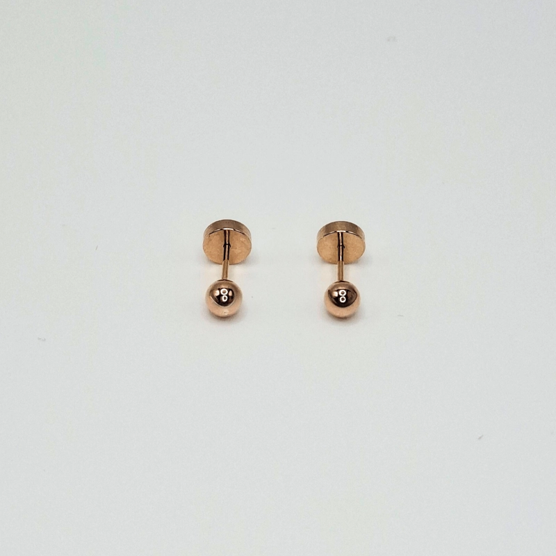AROS ABRIDORES PARA BEBE  LAMINADOS EN ORO 20K MODELO BOLITA 3,5MM - 3