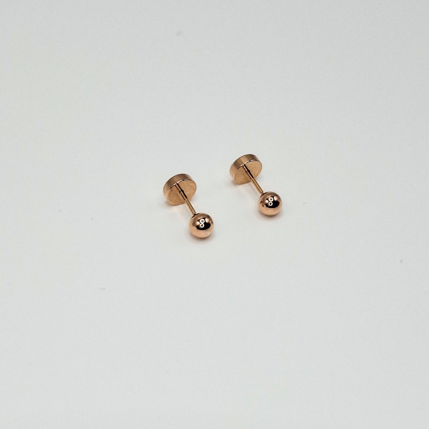 AROS ABRIDORES PARA BEBE  LAMINADOS EN ORO 20K MODELO BOLITA 3,5MM - 4