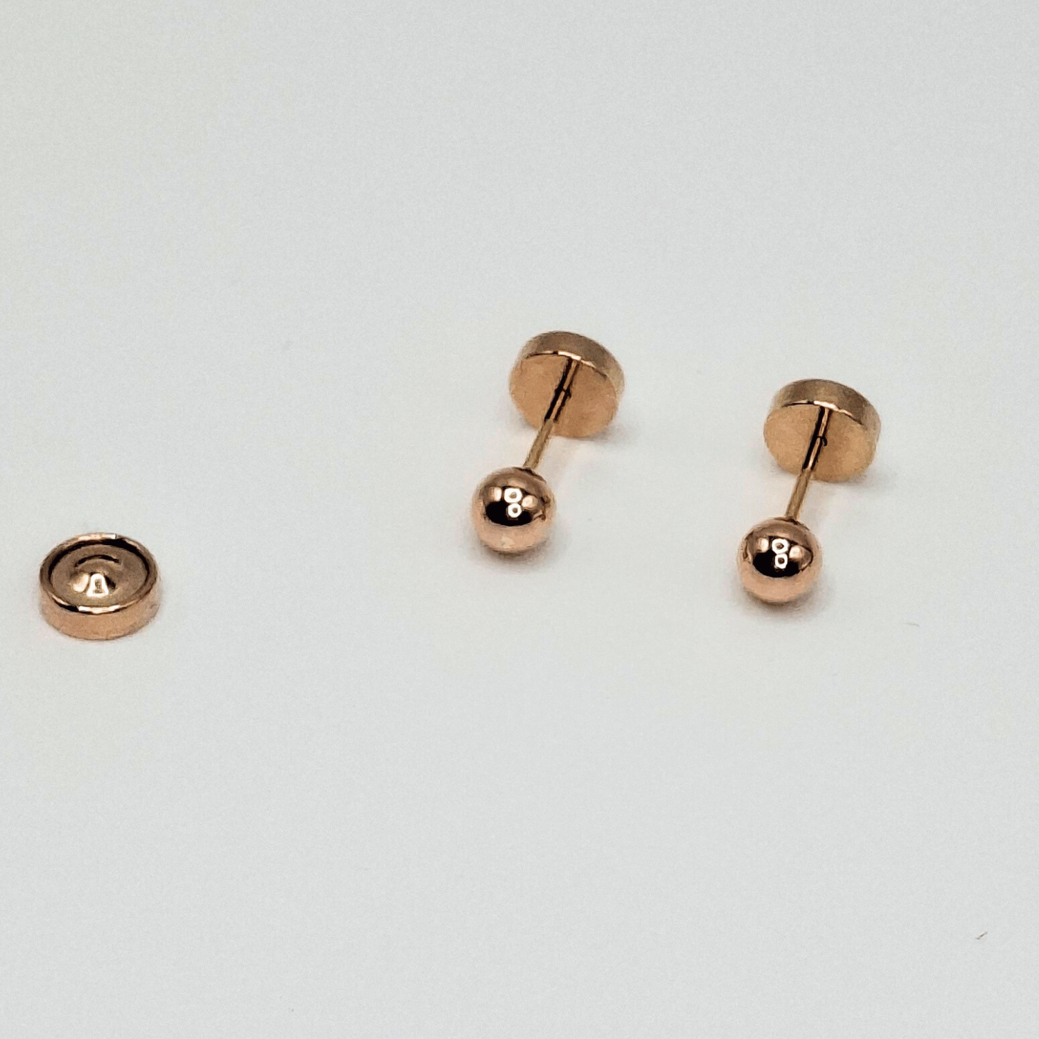 AROS ABRIDORES PARA BEBE  LAMINADOS EN ORO 20K MODELO BOLITA 3,5MM - 5