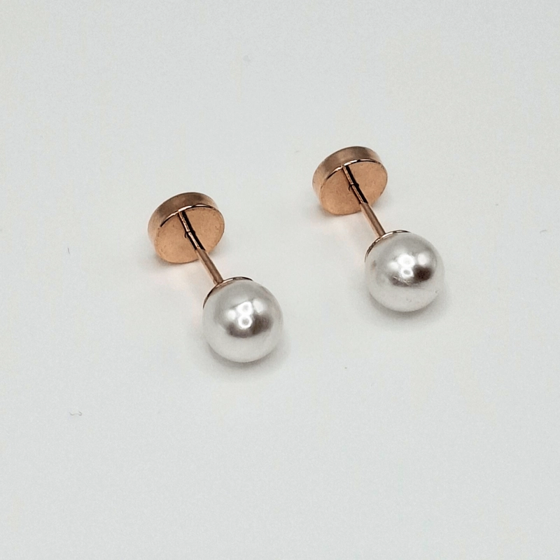 AROS ABRIDORES PARA BEBE   Y NIÑA LAMINADO EN ORO 20K MODELO PERLA - 4