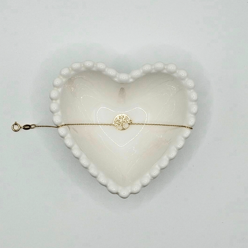 PULSERA ARBOL DE LA VIDA,  18K ORO AMARILLO ITALIANO - 4