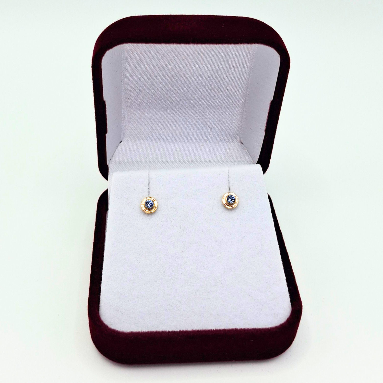 AROS ABRIDORES PARA BEBE  Y NIÑA LAMINADOS EN ORO DE 20K MODELO PIEDRA DE CIRCON S - 4