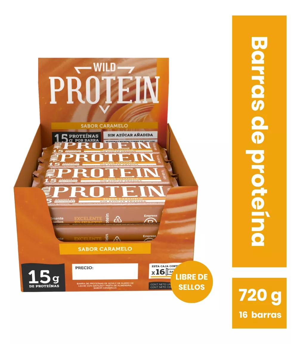 WILD PROTEIN CHOCOLATE NARANJA 16 UNIDADES - 1