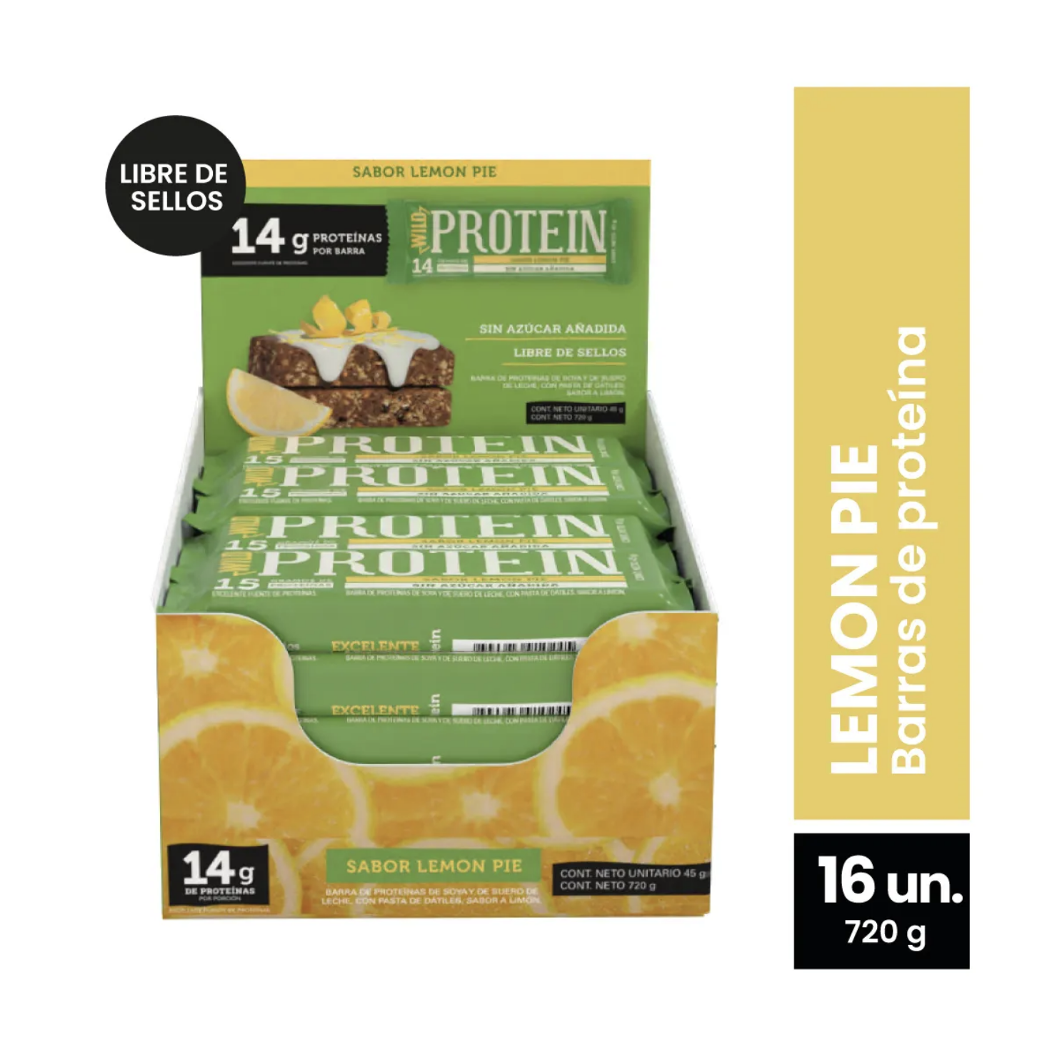 WILD PROTEIN CHOCOLATE NARANJA 16 UNIDADES - 1