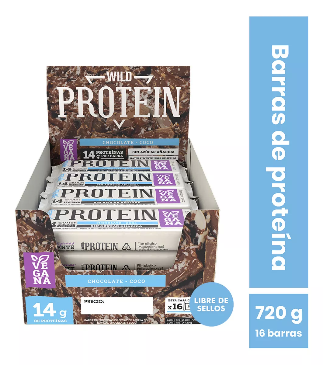 WILD PROTEIN CHOCOLATE NARANJA 16 UNIDADES - 1