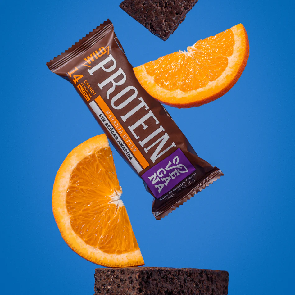 WILD PROTEIN CHOCOLATE NARANJA 16 UNIDADES - 2