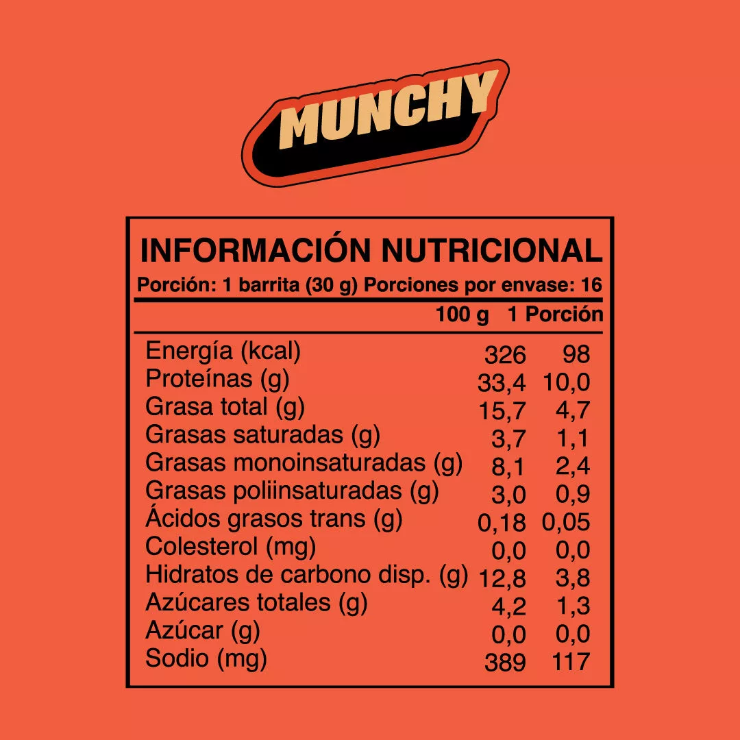 WILD PROTEIN MUNCHY CHOCOLATE MANÍ 16 UNIDADES - 2