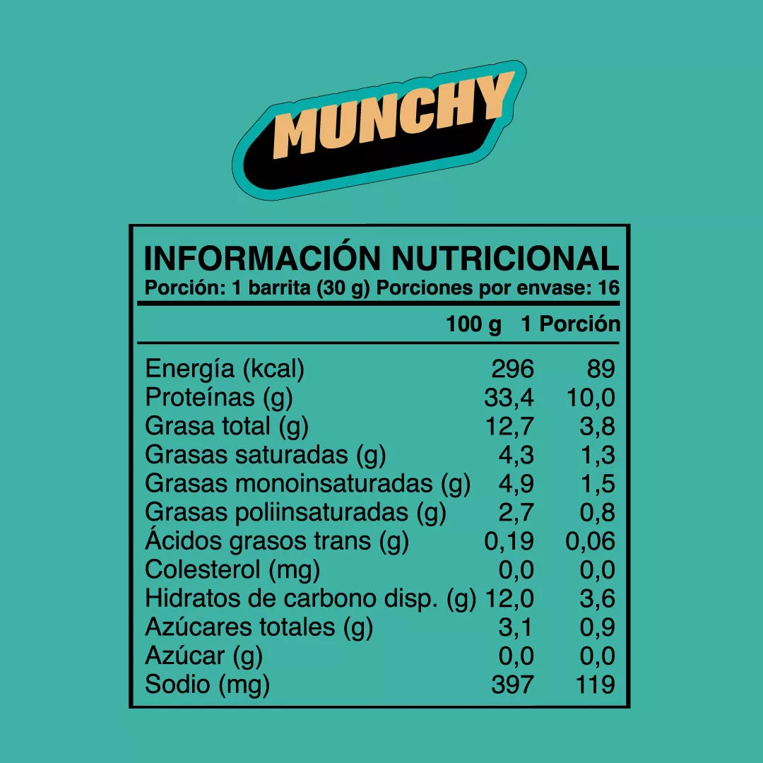 WILD PROTEIN MUNCHY CHOCOLATE MANÍ 16 UNIDADES - 2