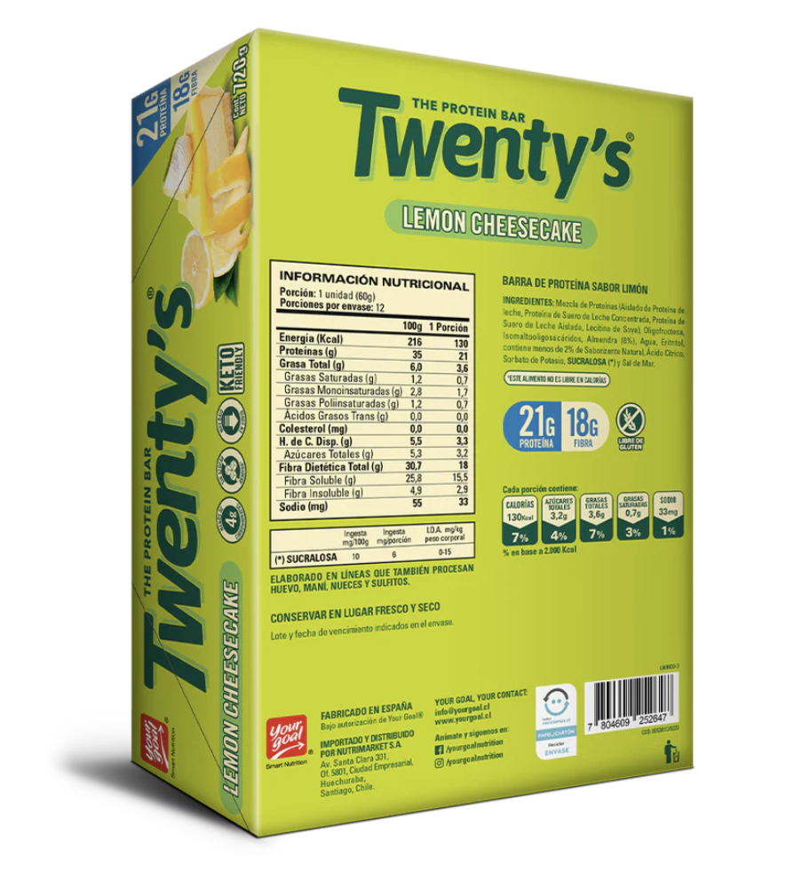 YOURGOAL TWENTY CHOCOLATE FUDGE 12 UNIDADES - 4