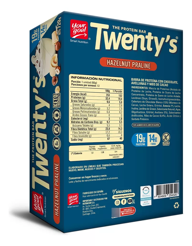 YOURGOAL TWENTY CHOCOLATE FUDGE 12 UNIDADES - 4