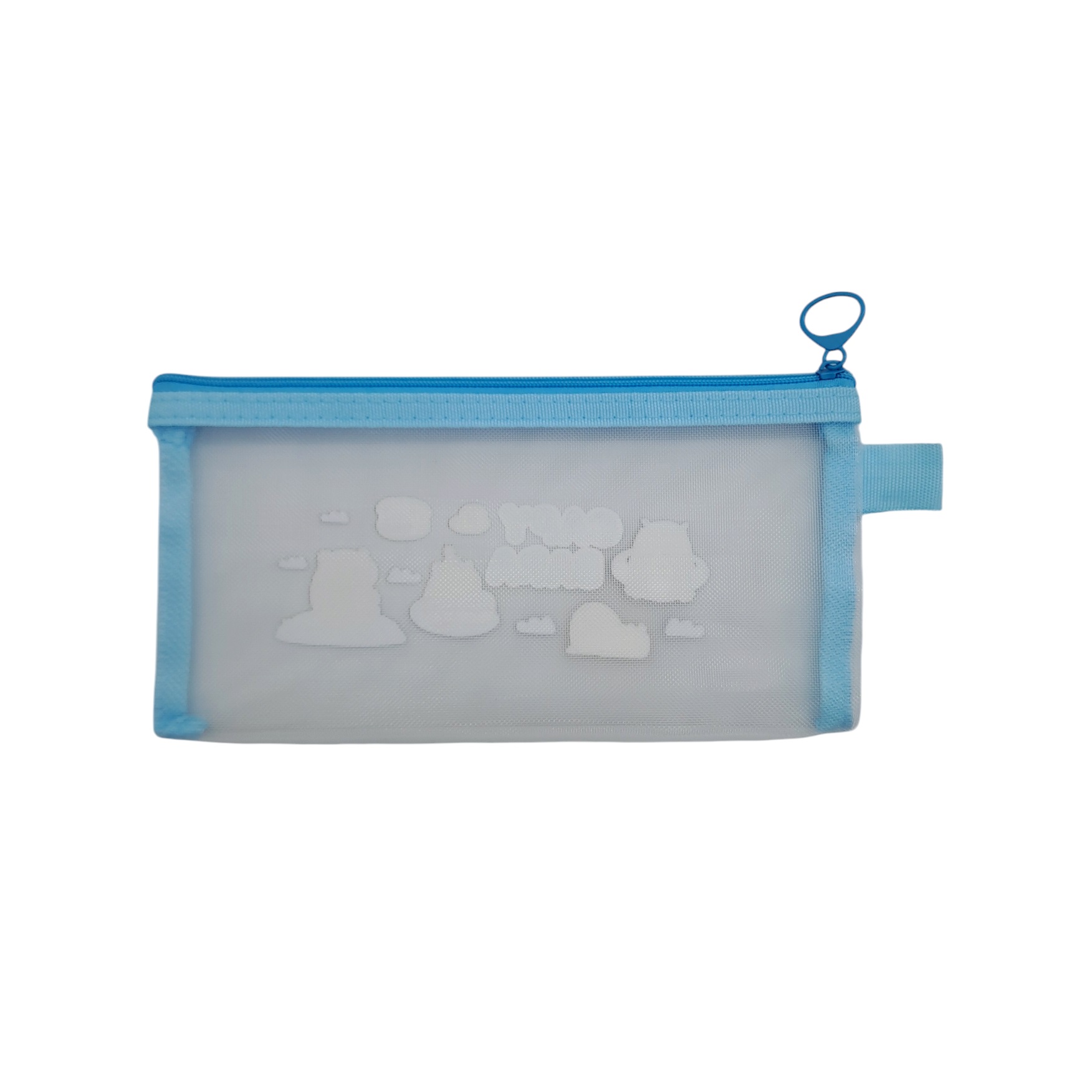 ESTUCHE PARA LAPICES DISEÑO CAPIBARA COLOR CELESTE - 2