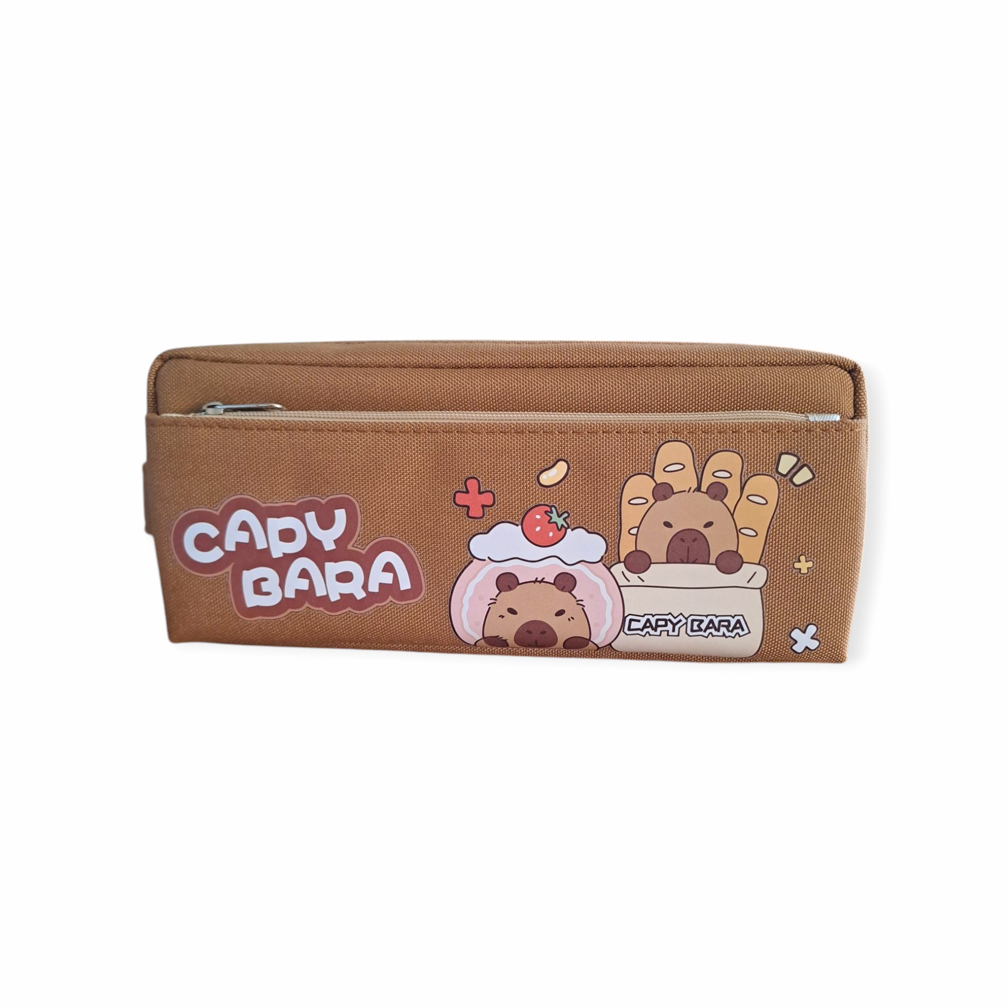 ESTUCHE PARA LAPICES DISEÑO CAPIBARA COLOR CAFÉ #3 - 1