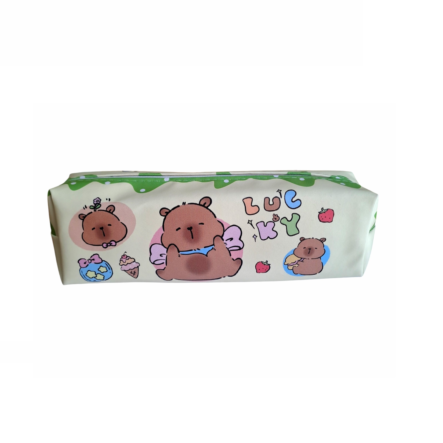 ESTUCHE PARA LAPICES RECTANGULAR DISEÑO CAPIBARA - 1