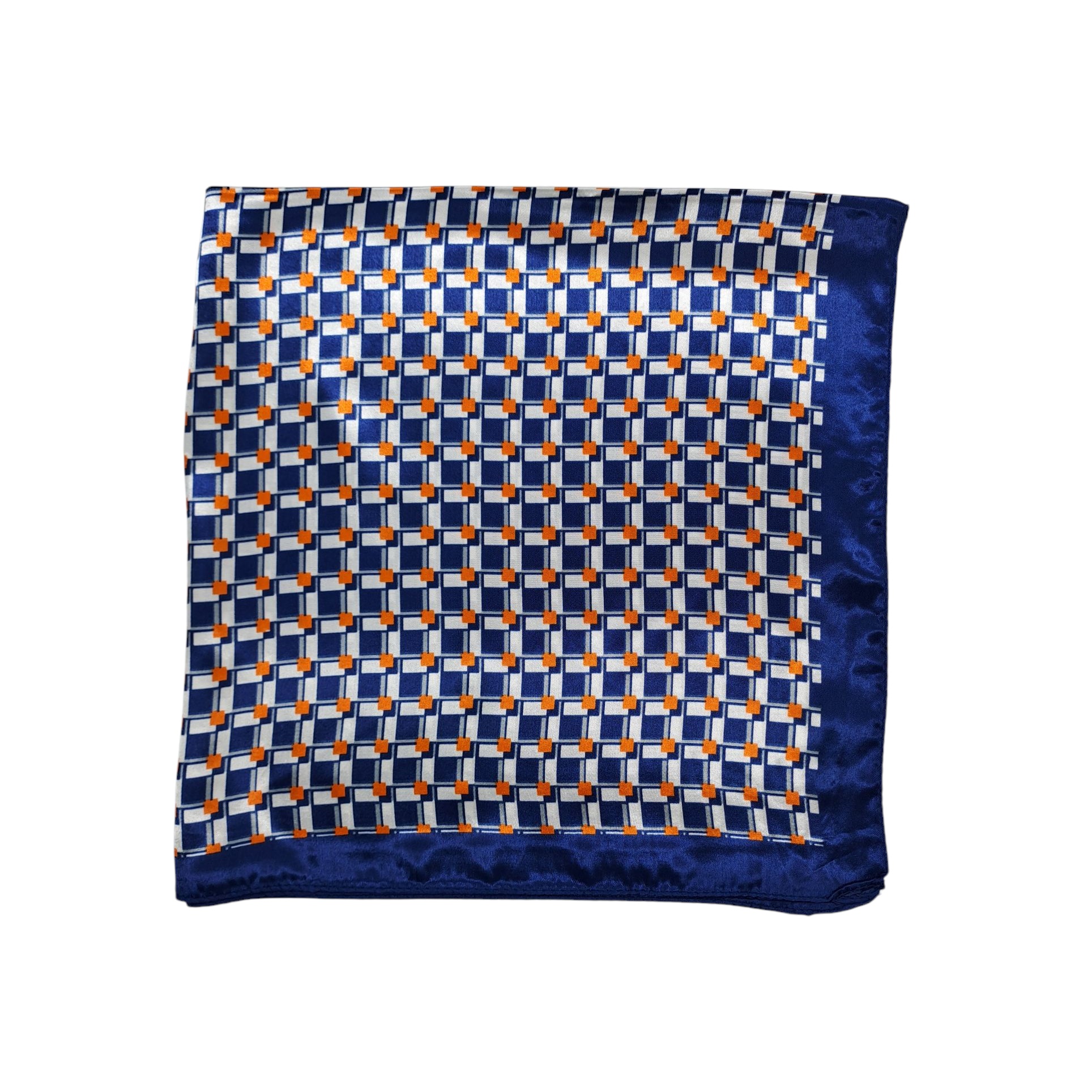 PAÑUELO SATINADO MUJER DISEÑO GEOMÉTRICO 60 X 60 CMS - 1
