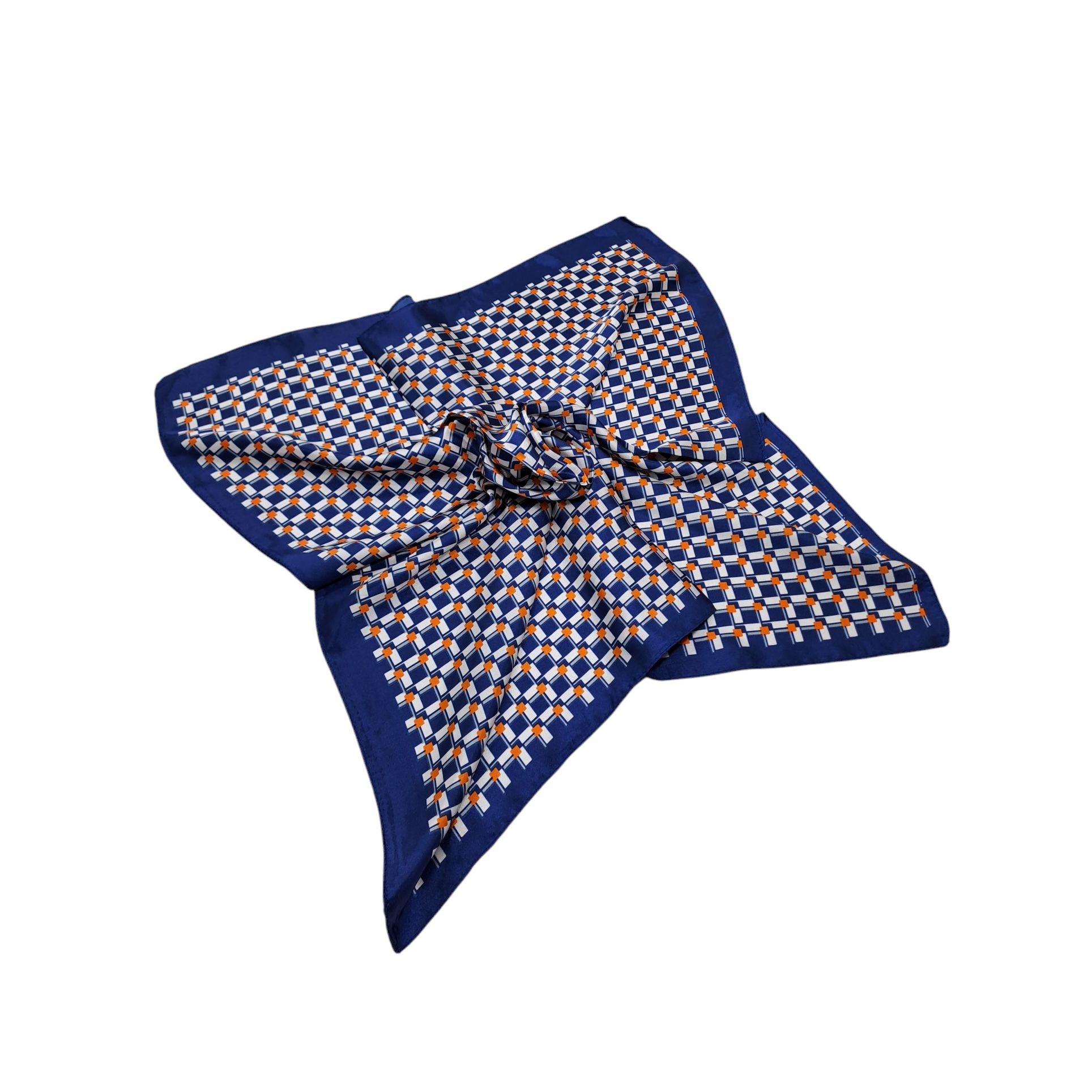 PAÑUELO SATINADO MUJER DISEÑO GEOMÉTRICO 60 X 60 CMS - 3