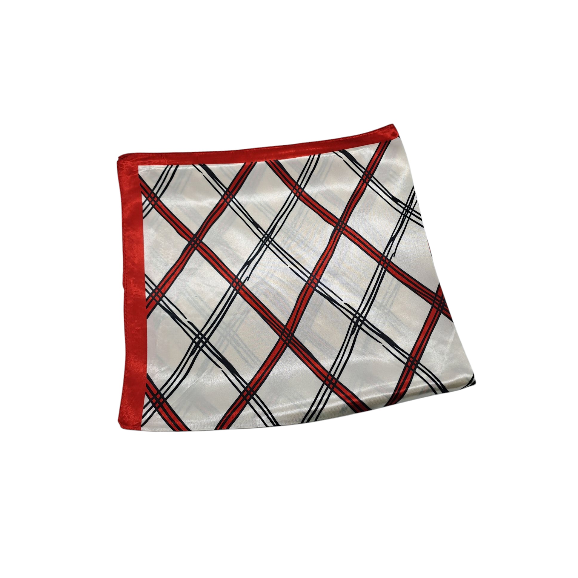 PAÑUELO SATINADO MUJER DISEÑO RAYAS 60 X 60 CMS - 2