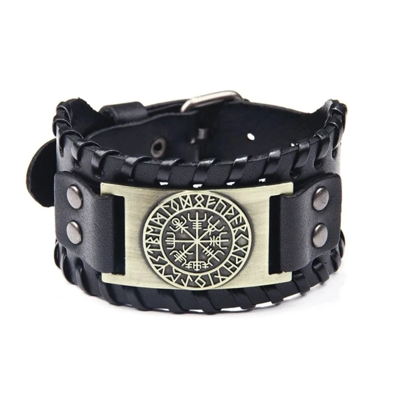 PULSERA VIKINGA EN COLOR NEGRO - 1