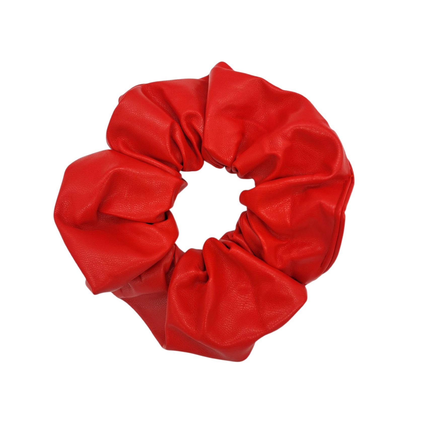 SCRUNCHIE COLET XL ECOCUERO COLOR ROJO - 1