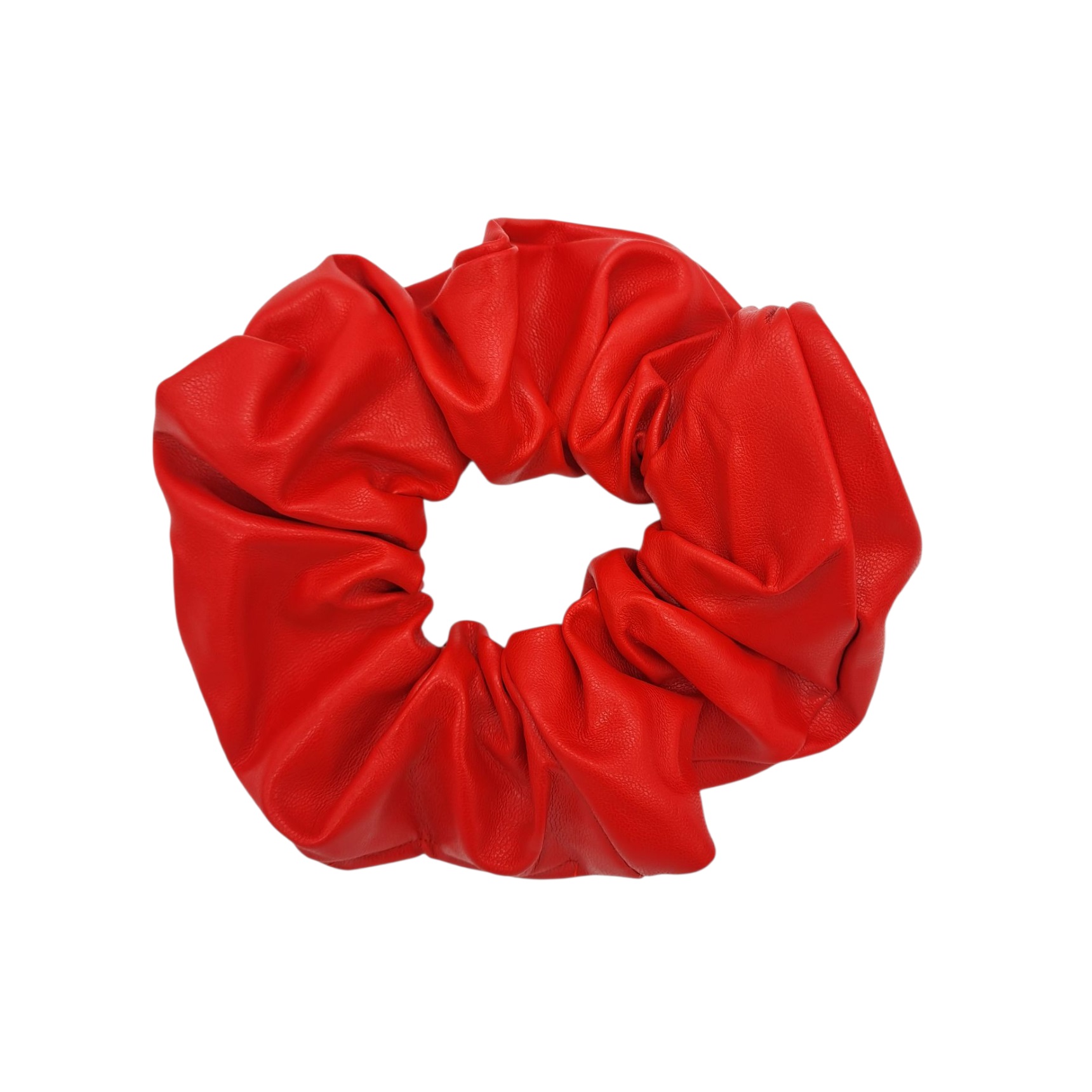 SCRUNCHIE COLET XL ECOCUERO COLOR ROJO - 2