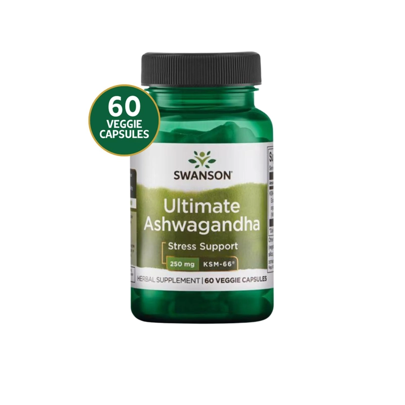 SWU1003 ULTIMATE ASHWAGANDHA - KSM-66 250 MG 60 VEG CAPS - 2