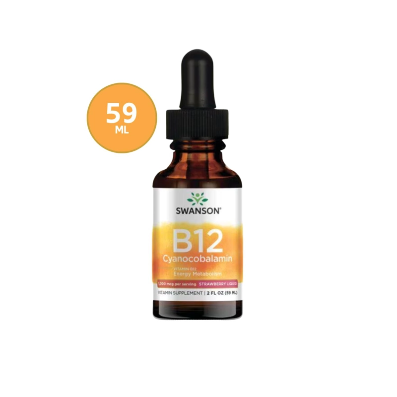 SW1221 B12 CYANOCOBALAMIN - STRAWBERRY LIQUID 1.000 MCG 2 FL OZ LIQUID - 1