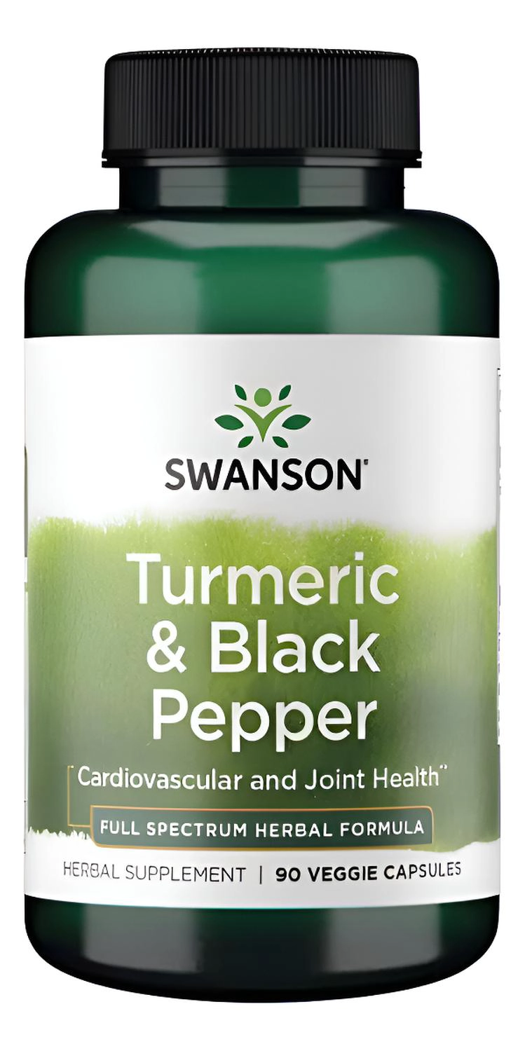 SW1877 TURMERIC & BLACK PEPPER 90 VEG CAPS - 1