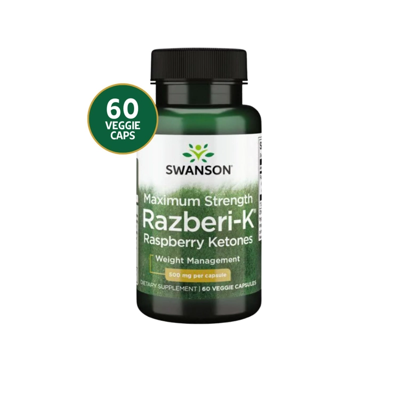 SWD078 MAXIMUM STRENGTH RAZBERI-K RASPBERRY KETONES 500 MG 60 VEG CAPS - 2