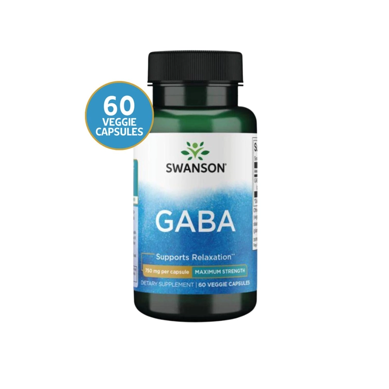 SWU676 GABA - MAXIMUM STRENGTH 750 MG 60 VEG CAPS - 2