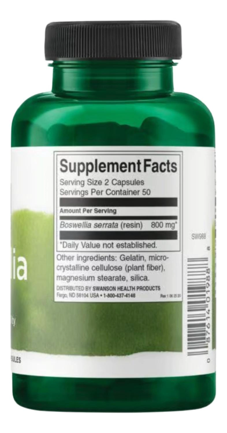 SWANSON BOSWELLIA 400MG 100 CAPS SWANSON BOSWELLIA 400MG 100 CAPS - 4