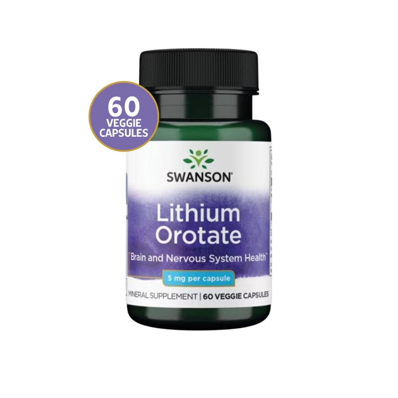 SWU913 LITHIUM OROTATE 5 MG 60 VEG CAPS - 1