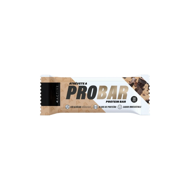 4ACTIVE PROBAR PROTEIN BAR 50G - 16 UNIDADES CHOCOLATE - 2