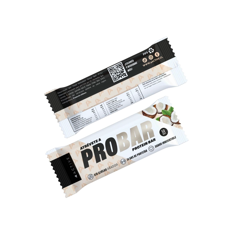 4ACTIVE PROBAR PROTEIN BAR 50G - 16 UNIDADES CHOCOLATE - 6