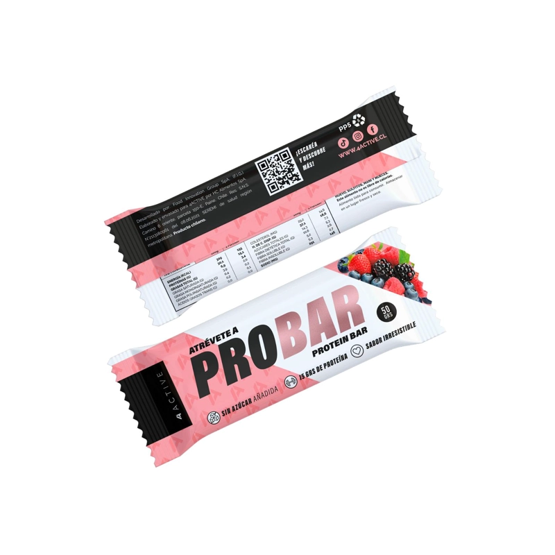 4ACTIVE PROBAR PROTEIN BAR 50G - 16 UNIDADES CHOCOLATE - 9