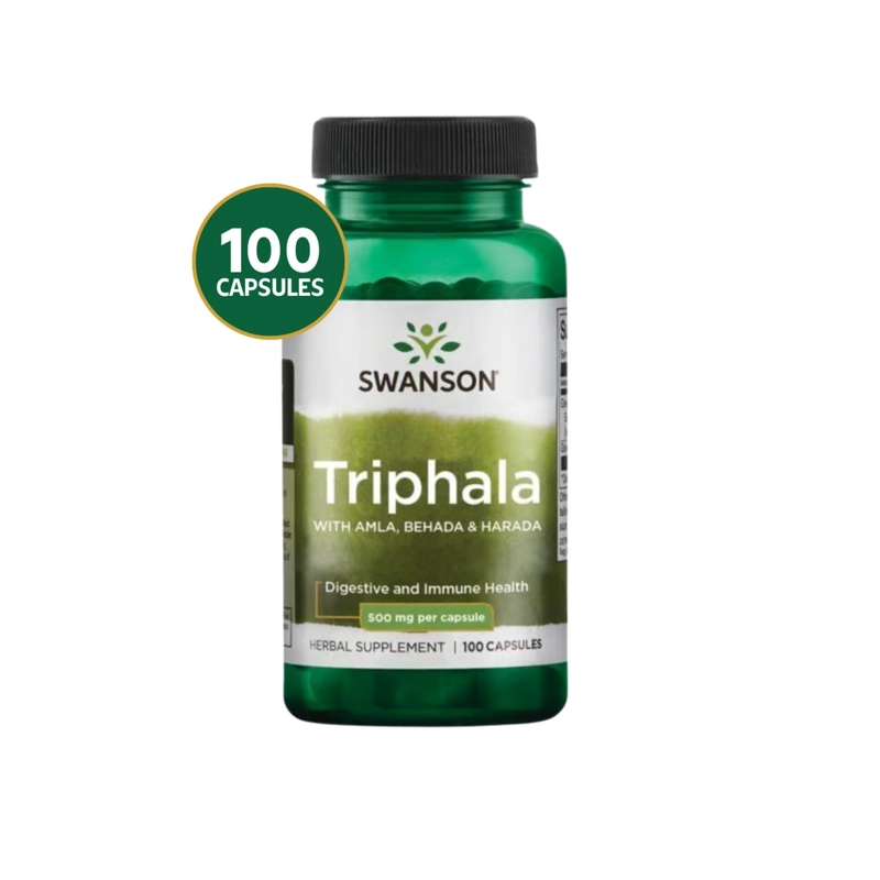 SW1039 TRIPHALA WITH AMLA. BEHADA & HARADA 500 MG 100 CAPS - 1