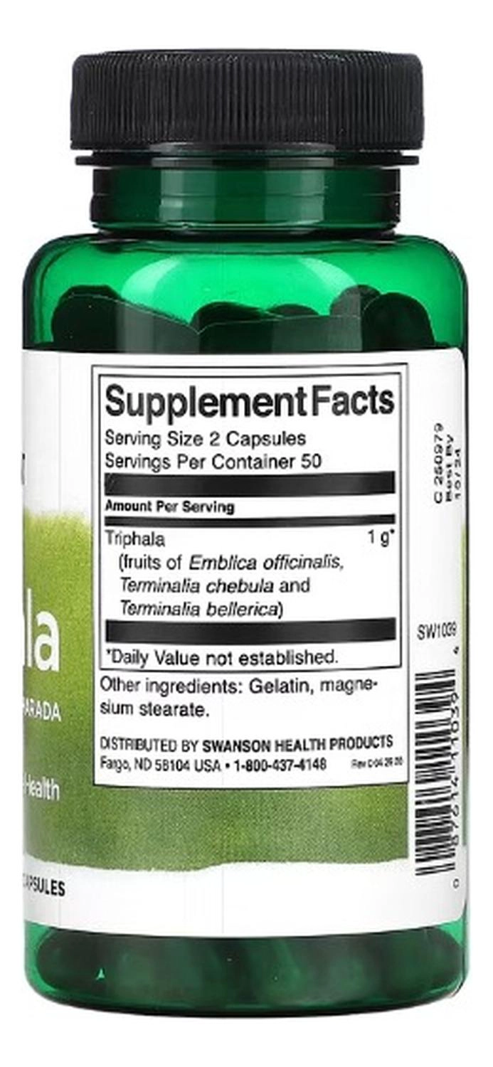 SW1039 TRIPHALA WITH AMLA. BEHADA & HARADA 500 MG 100 CAPS - 3