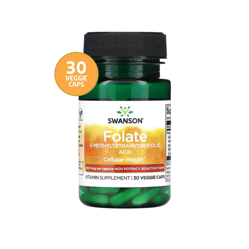 SWU714 ULTRA FOLATE 800 MCG DFE 30 VEG CAPS - 2